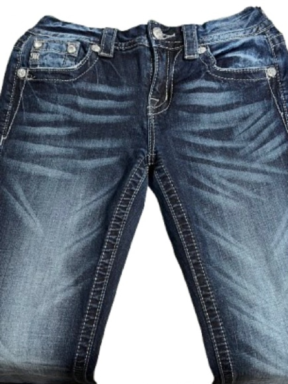 Miss Me Mid Rise Boot Jeans Size 27 - Picture 3 of 11